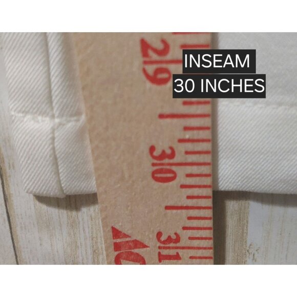 NWT Commense White High-Waisted Wide-Leg Dress Pants ~Front Pleated~Pockets Med. - Picture 5 of 7
